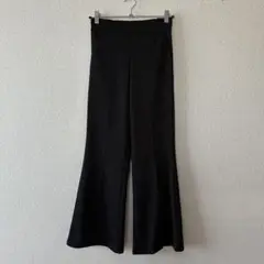 【美品✨】しまむら 2PINK フレアパンツ/ウエストゴム/ブラック/M