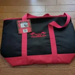 TRADER JOE'S 大容量トートバッグ 黒/赤