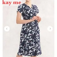 完売モデル♡ ケイミー 和柄 あざみ金魚 ギャザーワンピース カシュクール 9