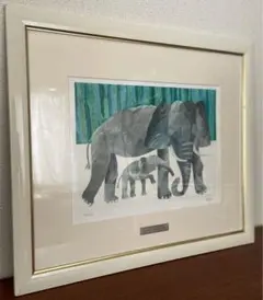 美品 きりんの親子エリック・カール「La Famille」リトグラフ Yahoo!オークション - エリック・カール|La Famille|リトグラフ