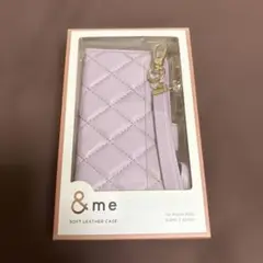 &me ソフトレザーケース iPhone ラベンダー　エレコム　iPhone15