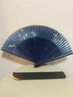 布製扇子　袋付き