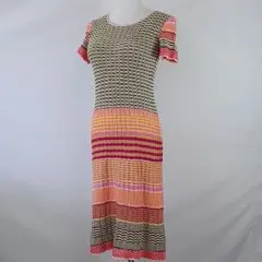 ミッソーニニットロングワンピース、サイズ44。MISSONI