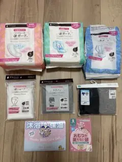 《未使用》出産準備 産褥ショーツL〜LL、フリー お産パッド おまけ付き