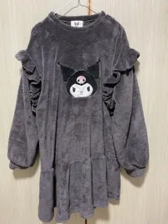 サンリオコラボ　クロミボアフリルワンピース