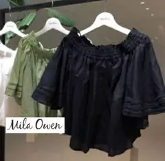 Mila Owen ミラオーウェン オフショルダー ブラック黒