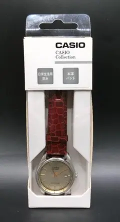 B 未使用　CASIO　カシオ　MTP-1175E -9AJH 本革バンド①