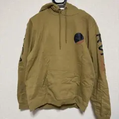 RVCA フード付きパーカー スウェット カーキ(キャメル)L