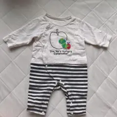 はらぺこあおむし 長袖ロンパース 70