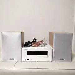 ONKYO オンキョー X-U5X ホワイト コンポ Bluetooth オンキヨー、3万円前後のNFC/Bluetooth対応CDミニコンポ「X-U5X