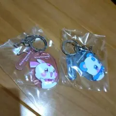 (新品)　キラリンウサギ　キラリンパンダ　アクリルキーホルダー 2個セット