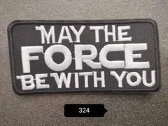 324 MAY THE FORCE BE WITH YOU 約5*10cm 刺繍