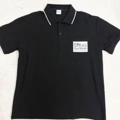 【美品】クレヨンしんちゃん公式 ポロシャツ ブラック ホワイトライン