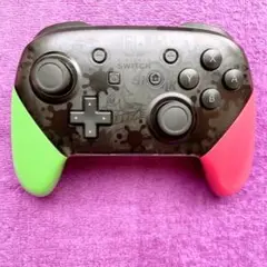 プロコン 任天堂 Switch 純正 スプラ2カラー P0m-6 【超美品】