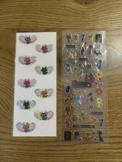 【新品】平成レトロ　ダブルシール　ねこ　シール