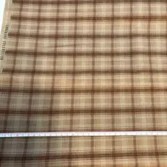 生地　プリントチェック柄　1m
