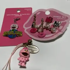 ユニバーサル・スタジオ・ジャパン チャームとピアスセット