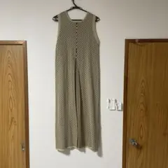 秋冬ノースリーブワンピース ベージュ