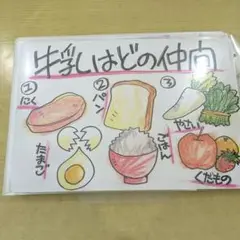 栄養教育　食育　イラスト教材セット
