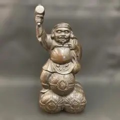恵比寿様　鉄製　布袋像　大黒天　福耳　縁起物　七福神　神様　鉄