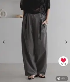 新品 LOWRYS FARM カットイージーコクーンパンツ2