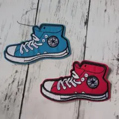 2枚set★ スニーカー ハイカット アイロンワッペン