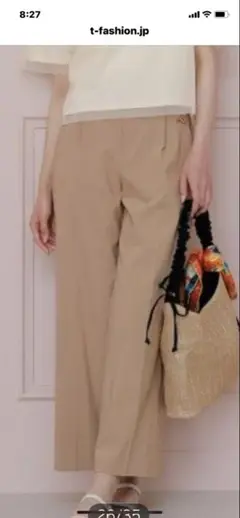 anysis ストレッチ・エアリーストレッチ ワイドパンツパンツ