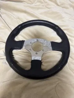 B.R.T 当時物 旧車 28パイ O.B.A ウッド ステアリング 71 マー