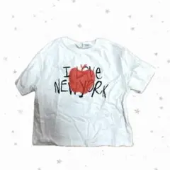 ザラ　ピチT ZARA キッズ　白I love New York Tシャツギャル