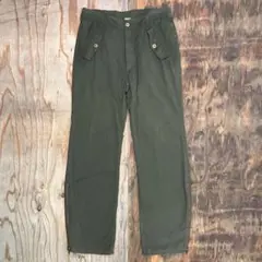 mangrove 裾ジップ ミリタリー ファティーグ ベイカー パンツ 古着