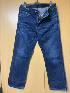 Uj ダークブルー デニムジーンズ S002