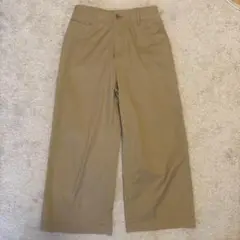 グローバルワーク　サマーワイドチノパンツ　ベージュ　Mサイズ