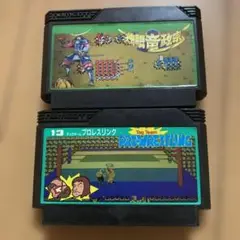 ファミコンソフト プロレスリング & 独眼竜政宗