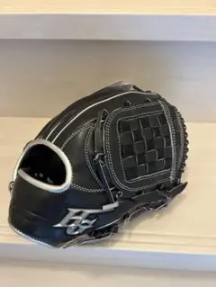 ハイゴールド 軟式グローブ 内野用 黒×シルバー