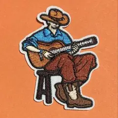 A1995 米国 カントリーロード 場末クラブ 弾き語り 刺繍ワッペン