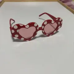 ミニー　ハート型サングラス 赤　東京ディズニーリゾート