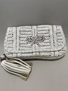美品!Anya Hindmarch♡アニヤ・ハインドマーチ 本革クラッチバック白