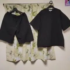 RESTORVTION　ブラック Tシャツ ショートパンツ セットアップ　L