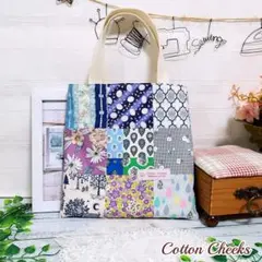 パッチワーク 癒し系♡ お出掛けトートバッグ