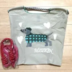 MIZIKIN 犬刺繍エコバッグ M