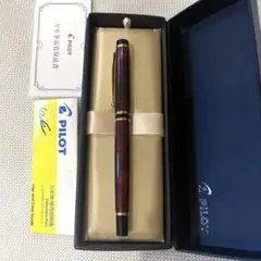 PILOT パイロット 万年筆 グランセ ブラック&レッド 細字