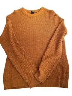 H&M マスタード クルーネック セーター L