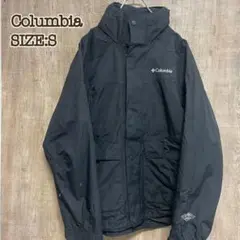 Columbia コロンビア マウンテンパーカー ブラック サイズS 刺繍ロゴ