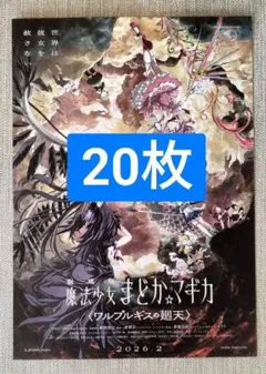 20枚 劇場版 魔法少女まどかマギカ ワルプルギスの廻天 映画　フライヤー