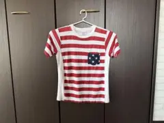 チャンピオン 星条旗リバースウィーブ ポケットTシャツ M