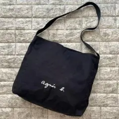 美品✨大容量 アニエスベー ショルダーバッグ キャンバス 肩掛け A4可 通学