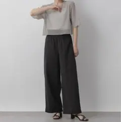 LOWRYS FARM ローリーズファーム シャーリングワイドパンツ