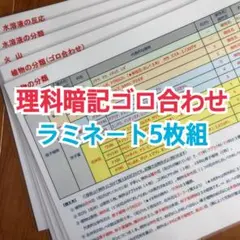【中学受験】理科暗記ゴロ合わせ