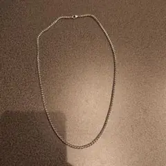 シルバー ステンレスチェーンネックレス 約35cm