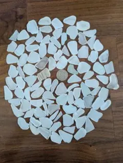 2.5cm〜3cmのホワイト系シーグラス 100個